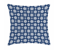 Checkered Folkloric Floral Pillow Cover