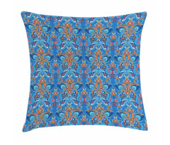 Abstract Floral Ornaments Pillow Cover
