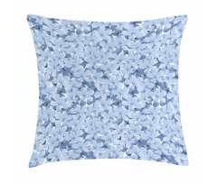 Retro Plumbago Blossoms Pillow Cover