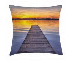 Sunset at Paterwoldsemeer Pillow Cover