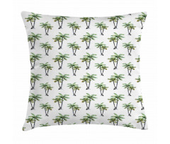 Watercolor Trees Art Pillow Cover