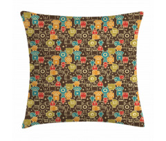 Robot Monsters in Space Pillow Cover
