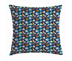 Cosmic Star Pattern Pillow Cover