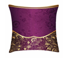 Oriental Floral Swirls Pillow Cover