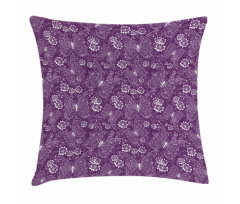 Vintage Style Flowers Pillow Cover