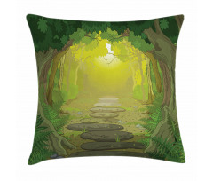 Pathway Trees Pillow Cover