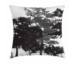 Deciduous Trees Nature Pillow Cover