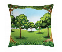 Nature Scene Summer Pillow Cover