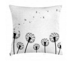 Faded Blowball Plant Pillow Cover