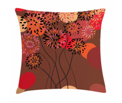 Floral Line Stalks Pillow Cover