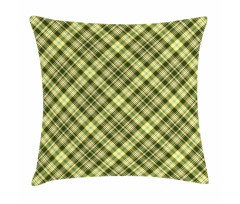 Diagonal Tartan Pillow Cover