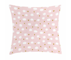 Stars and Clouds Pattern Pillow Cover