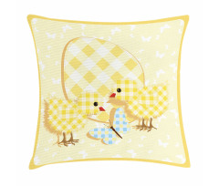 Plaid Patterned Animals Pillow Cover