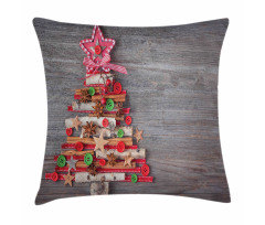 Tree Bottons Star Pillow Cover