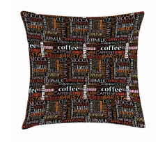 Colorful Typography Art Pillow Cover