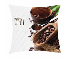 Ground Coffee Beans Pillow Cover