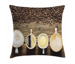 Assortment of Coffee Mug Pillow Cover