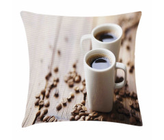 Espressos in Cups Table Pillow Cover