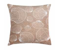 Hand Drawn Shells Pillow Cover