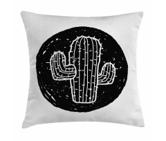 Saguaro Plant Theme Pillow Cover