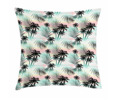 Summer Palm Trees Fern Pillow Cover