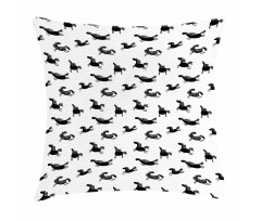 Doodle Equidae Pattern Pillow Cover