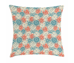 Hippie Floral Art Pillow Cover