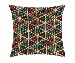 Geometric Grunge Mosaic Pillow Cover