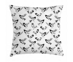 Cartoon Birds Pillow Cover