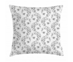 Scroll Lilies Pillow Cover