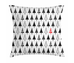 Triangle Pine Trees Pillow Cover