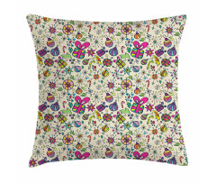 Lively Rich Doodle Pillow Cover