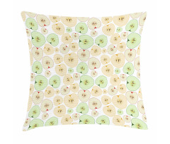 Fruits Cut in Half Seeds Pillow Cover
