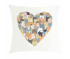 Heart Shaped Frame Pillow Cover