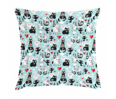 Kitties Love Daydreaming Pillow Cover
