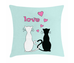 Tangled Tails in Love Pillow Cover