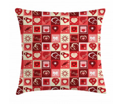 Valentines Day Theme Hearts Pillow Cover