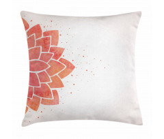 Aquarelle Half Flower Pillow Cover