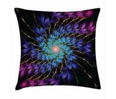 Vortex of Vivid Petals Pillow Cover