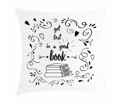 Get Lost in a Book Pillow Cover