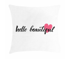 Pink Heart for Loved Ones Pillow Cover