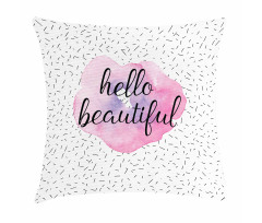Watercolor Style Flower Pillow Cover