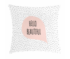 Romantic Message Pastel Pillow Cover