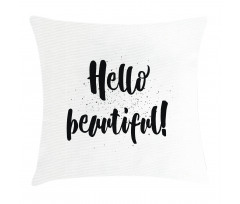 Hand Letters Tiny Dots Pillow Cover