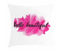 Words on Pink Pillow Cover