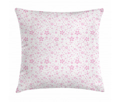 Pink Flora Pillow Cover