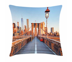 Brooklyn Bridge Manhattan Pillow Cover