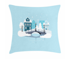 Winter Season Composition Pillow Cover