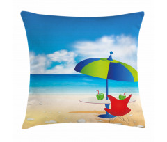 Relaxing Scene Umbrella Pillow Cover