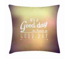 Day Words Pillow Cover